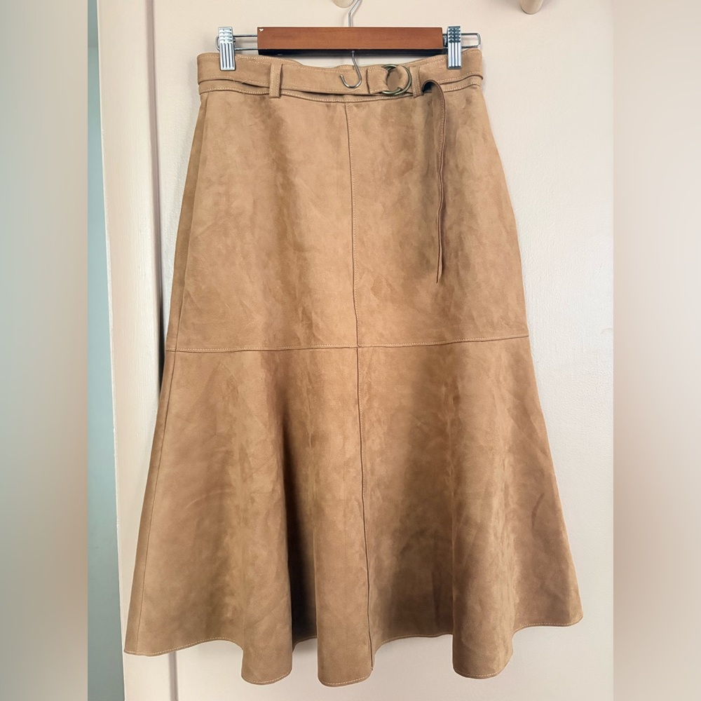 Ruby Rd. Tan Midi Skirt